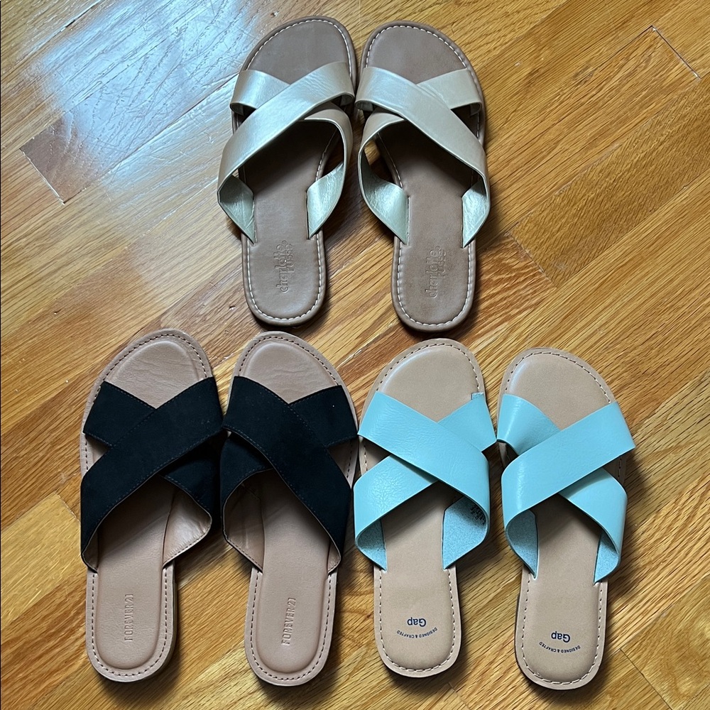 Women's Cross Strap Sandals Bundle!